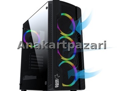 GAMETECH Colder Mesh 4x120mm Fanlı Gaming