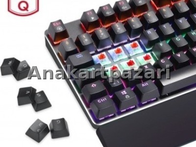 GAMETECH Black Rider Red Kırmızı Switch Rgb Gradyen Pro Gaming