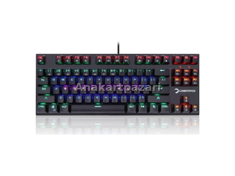 Gamepower Warlock Compact Kırmızı Switch Mekanik Klavye