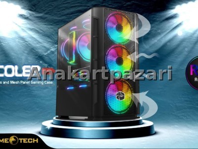 GAMETECH Xcoler Mesh Pro Micro Atx 4x120mm Rgb Fanlı