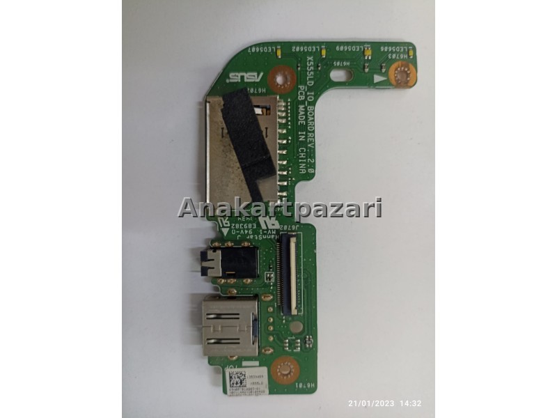 Asus X555LD BOARD REV.2.0 Audio Jack Sd Kart IO Usb Port