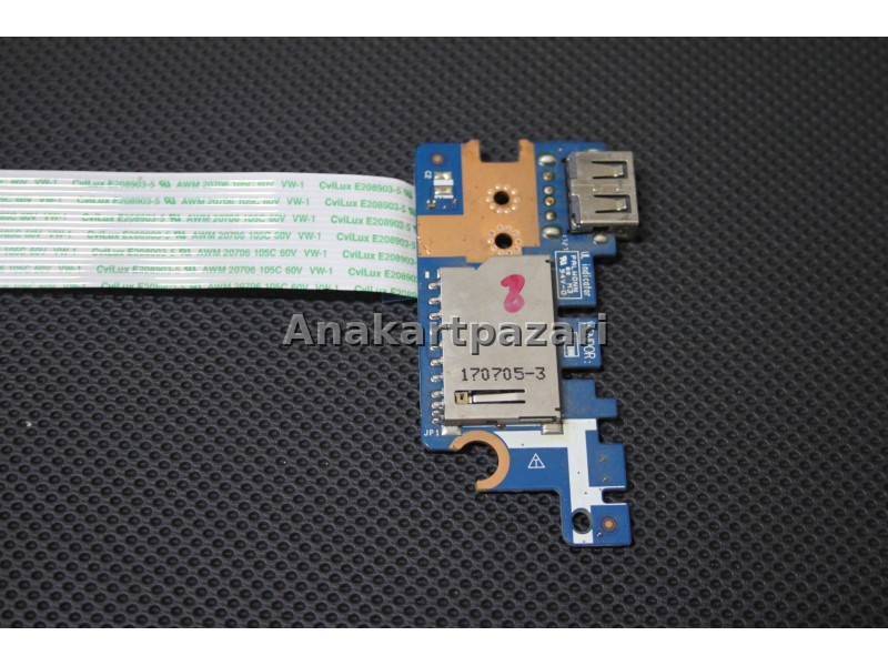 HP 15BS 15BW 15BU 15TBR 15TBS 15ZBW 15RA G6 250 255 Usb SD Kart Okuyucu Board