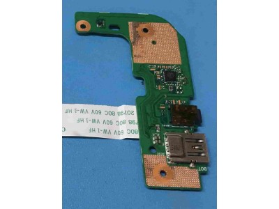 Asus X555DG USB Audio SD Card Reader IO Board Rev 2.0