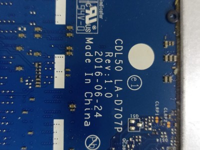 HP 15-AY CDL50 LA-D707P Anakart i5 7200U 2GB Ekran Kartlı LA-D707P