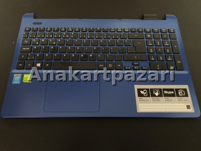 ACER HT1 Z5WAH E5-571 E5-551 E5-531 E5-521 E5-511 Üst Kasa + Touchpad + Klavye