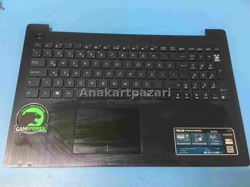 Asus X553 X553M X553MA X553S X553SA X553L X553LA Üst Kasa + Klavye + Touchpad + Alt Kasa