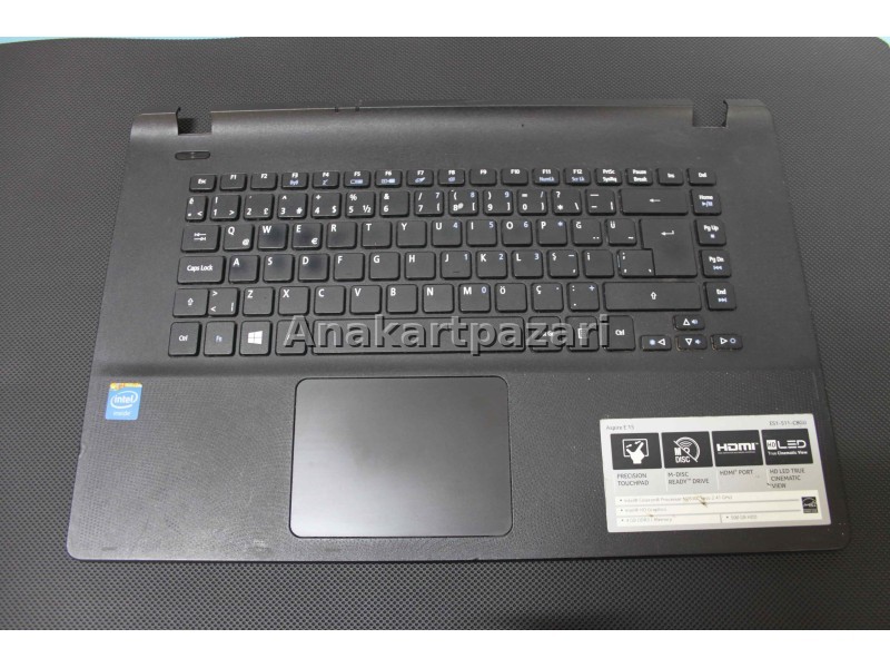 ACER ASPİRE ES1-511- C8GU Packard Bell Z5WGM ÜST KASA + Klavye + Touchpad