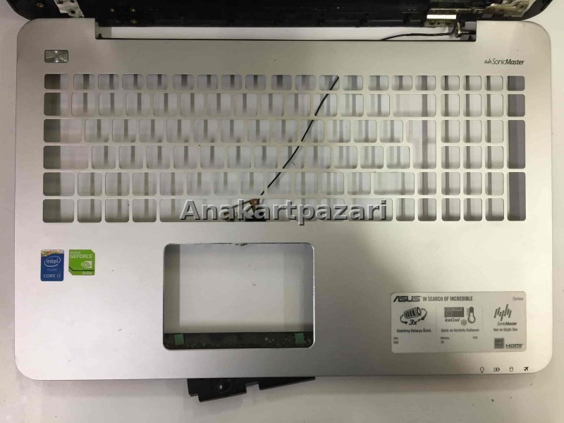 Asus K555, K555U, K555L ÜST KASA ALT KAPAK