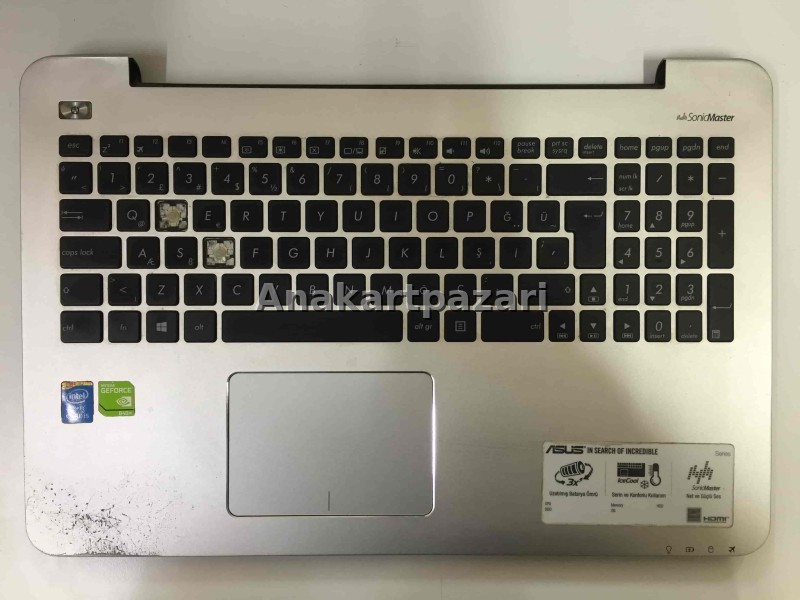 Asus K555, K555U, K555L ÜST KASA ALT KAPAK