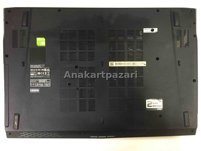 MSİ  MS 1793 MS 16J3 GE72 GE62 PE60 GP62 GP72 Alt Kasa