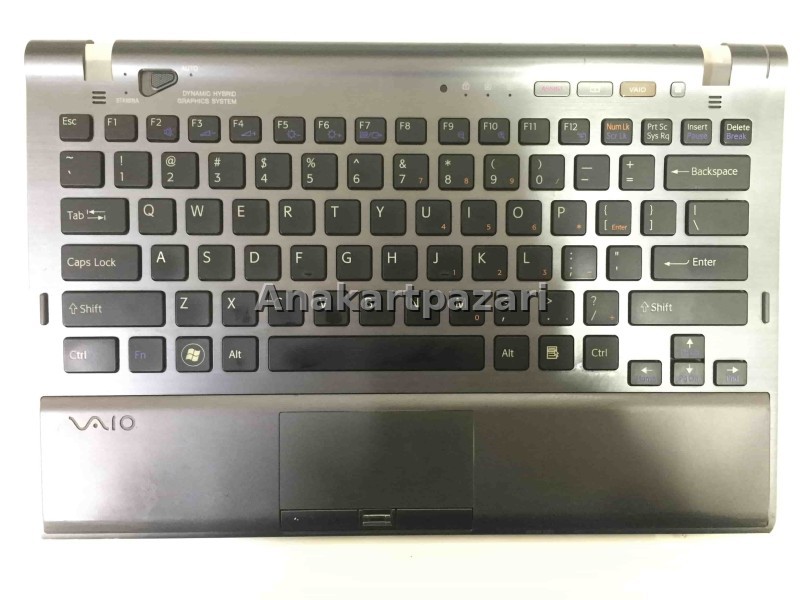 SONY VAİO PCG 31112L ÜST KASA + KLAVYE  (SİYAH RENK)