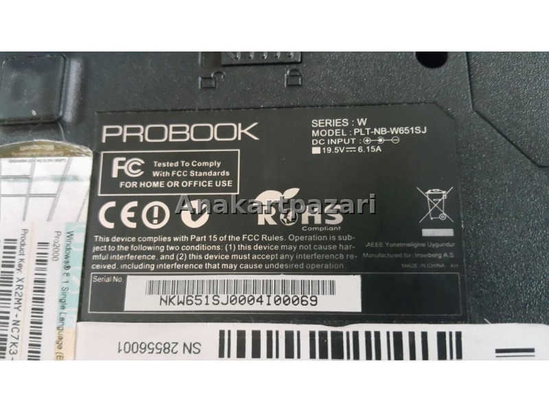 Victor Probook Series:w plt-nb-w651sj Kople kasa