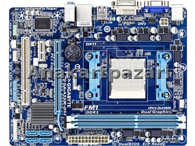 Gigabyte ga a55m ds2 rev 3.0 anakart fm1 soket