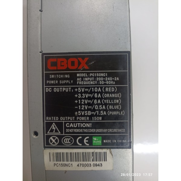 CBOX PC150NC1 POWER SUPPLY,Power Supply,P022,P022,P022,,Acer,1,200.00