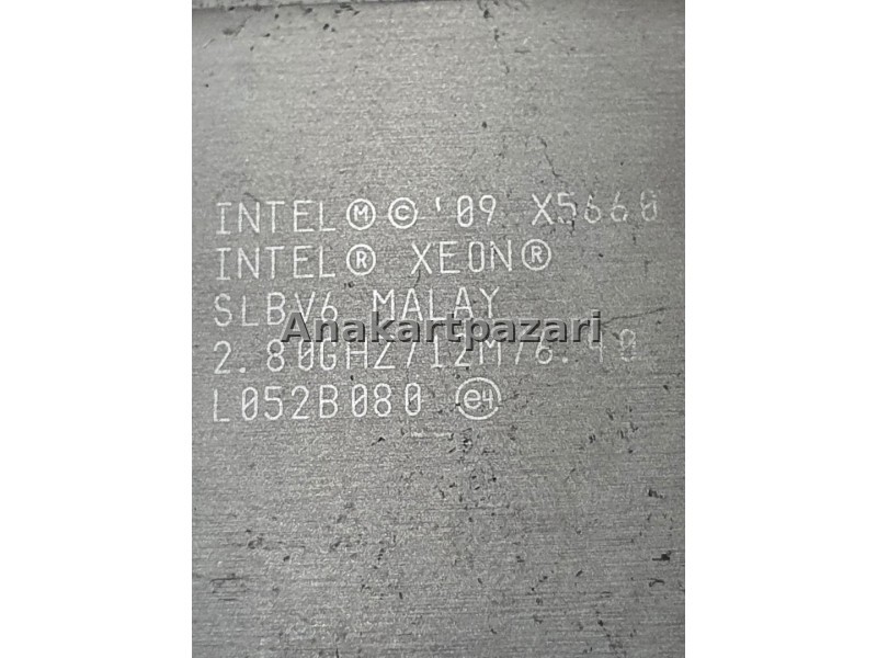 İntel Xeon X5660 SLBV6 2.80 GHZ / 12M / 6.40  LGA 1366 İşlemci