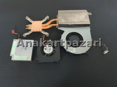 Dell Optiplex 9030 AIO Soğutucu Blok + Fan + Ekran Kartı Fanı + Power Supply Fanı