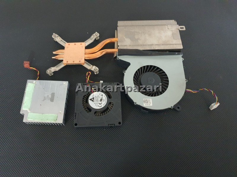 Dell Optiplex 9030 AIO Soğutucu Blok + Fan + Ekran Kartı Fanı + Power Supply Fanı