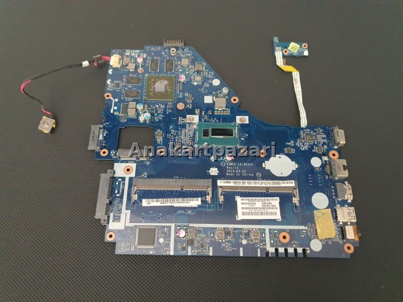 Acer Aspire V5WE2 , E1 - 570 , E1 - 572 i5 4200U ( SR170 )  2GB Ekran Kartlı LA-9531P Rev. 1A