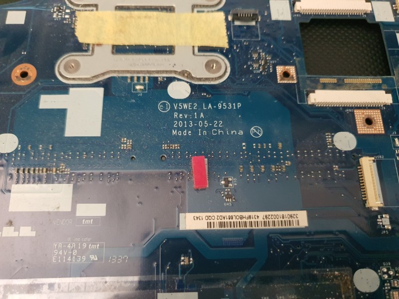 Acer Aspire V5WE2 , E1 - 570 , E1 - 572 i5 4200U ( SR170 ) 2GB Ekran Kartlı LA-9531P Rev. 1A Acer Aspire V5WE2 , E1 - 570 , E1 - 572 i5 4200U ( SR170 ) 2GB Ekran Kartlı LA-9531P Rev. 1A