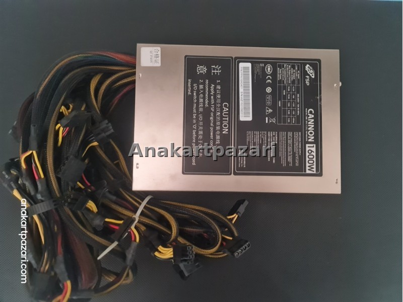 FSP CANNON FSP1600 55YD 1600W ATX12 GAMİNG , MİNİNG  POWER SUPPLY