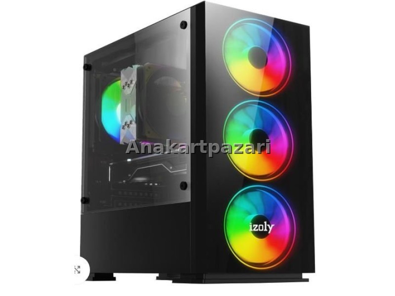 İzoly Cyberpunk B706 Boş Kasa Siyah ( PSU YOK )